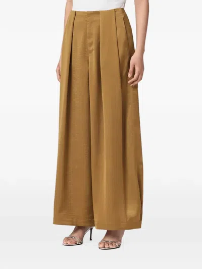 Allsaints Lola Wide Leg Trousers In Transparent