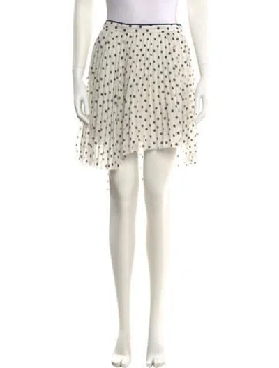 Pre-owned Allsaints Polka Dot Print Knee-length Skirt W/ Tags In Neutral