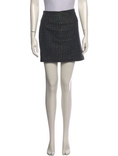 Pre-owned Allsaints Polka Dot Print Mini Skirt In Multi