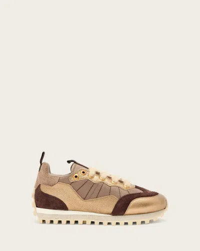 Allsaints Polyester Nevis Suede Trainers In Multi