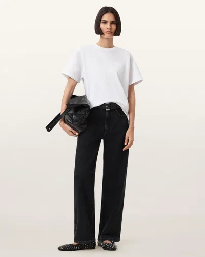 Allsaints Poster Graphic Boyfriend Tee, In White