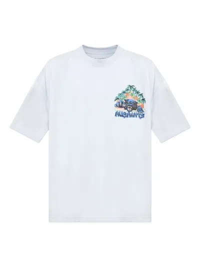 Allsaints Pounce Graphic-print T-shirt In White
