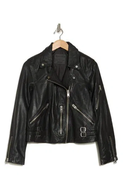 ALLSAINTS ALLSAINTS PRESCOTT LEATHER BIKER JACKET