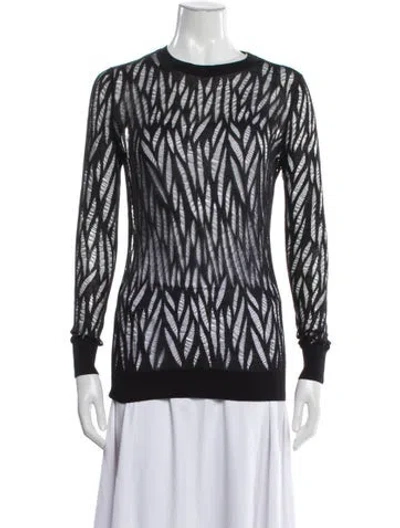 Pre-owned Allsaints Printed Crew Neck Sweater In Multi