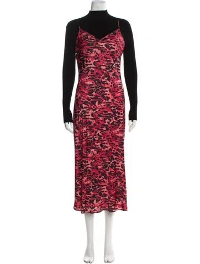 Pre-owned Allsaints Printed Dress Set In Black
