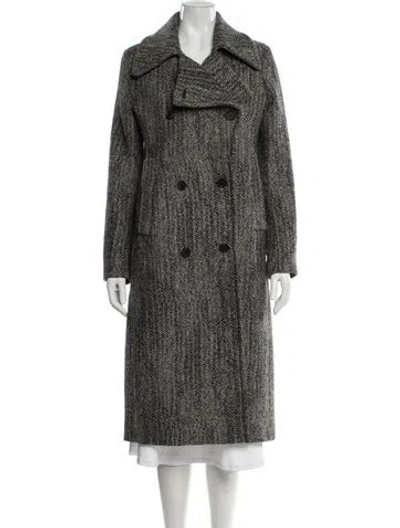 Pre-owned Allsaints Printed Faux Fur Jacket In Black