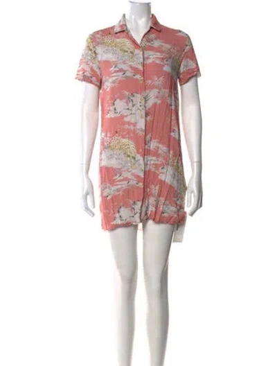 Pre-owned Allsaints Printed Mini Dress In Multi
