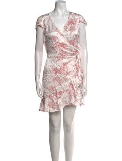 Pre-owned Allsaints Printed Mini Dress W/ Tags In White