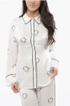 Allsaints Sofi Silk Blend Escalera Pyjama Shirt