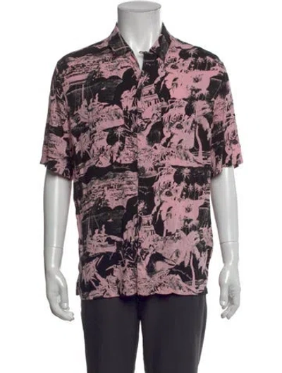 Pre-owned Allsaints Printed Short Sleeve Shirt In Multi