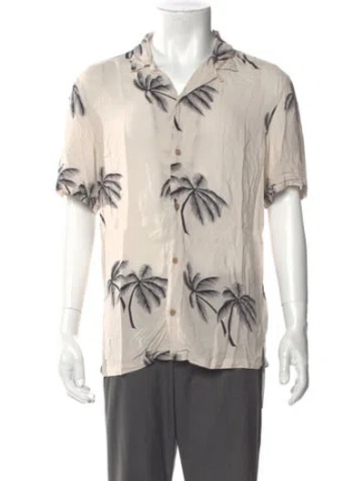 Pre-owned Allsaints Printed Short Sleeve Shirt In Neutral