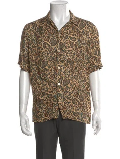 Pre-owned Allsaints Printed Short Sleeve Shirt In Neutral
