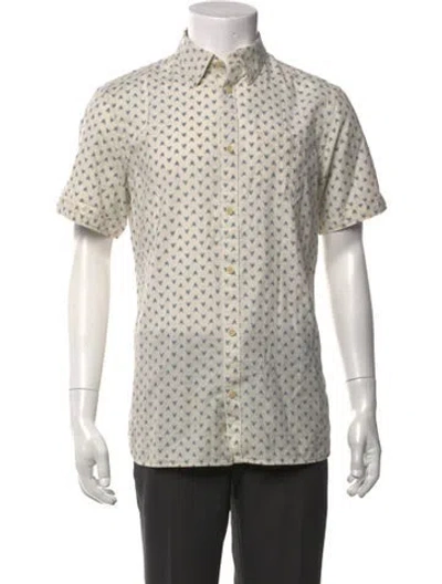 Pre-owned Allsaints Printed Short Sleeve Shirt In Neutral