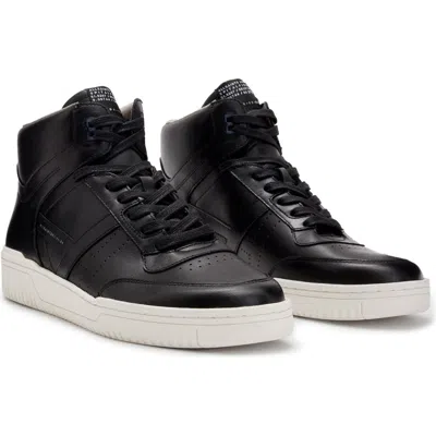 Allsaints Pro High Top Sneaker In Black