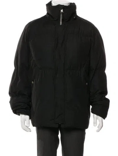 Pre-owned Allsaints Puffer Coat In Black