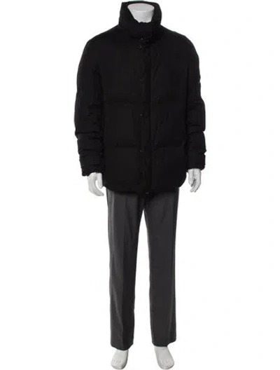 Pre-owned Allsaints Puffer Coat In Black