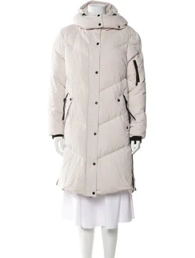 Pre-owned Allsaints Puffer Coat In Neutral