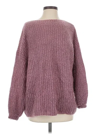 Pre-owned Allsaints Pullover Sweater In Burgundy