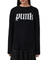 Allsaints Punk Crewneck Sweater In Black
