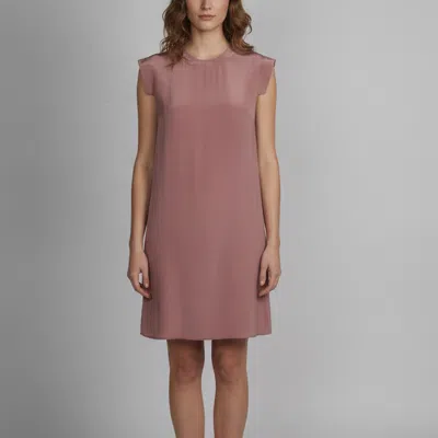 Pre-owned Allsaints Purple Crepe Round Neck Short Sleeve Tonya Dress S