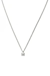 Allsaints Pyramid Stud Pendant Necklace
