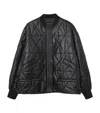 Allsaints Quilted Alii Bomber Jacket In Black