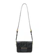 Allsaints Womens Black Jupiter Quilted-leather Cross-body Bag In Black