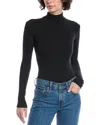 Allsaints Raffi Roll Neck Bodysuit In Black