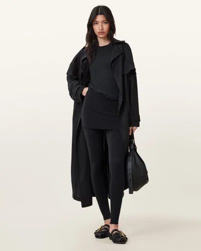 Allsaints Raffi Slim Fit Leggings In Black