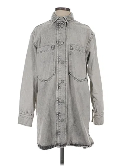 Pre-owned Allsaints Raincoat In Gray
