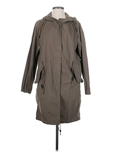 Pre-owned Allsaints Raincoat In Gray