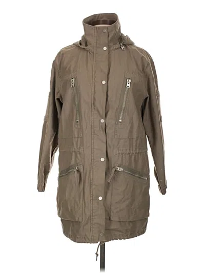 Pre-owned Allsaints Raincoat In Green