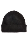 Allsaints Ramskull Wool Beanie In Black