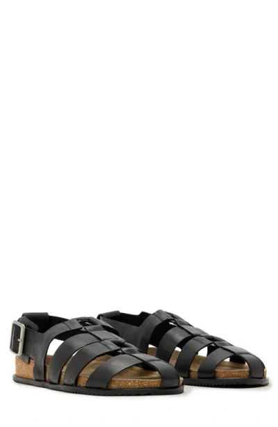 Allsaints Randal Mule In Black