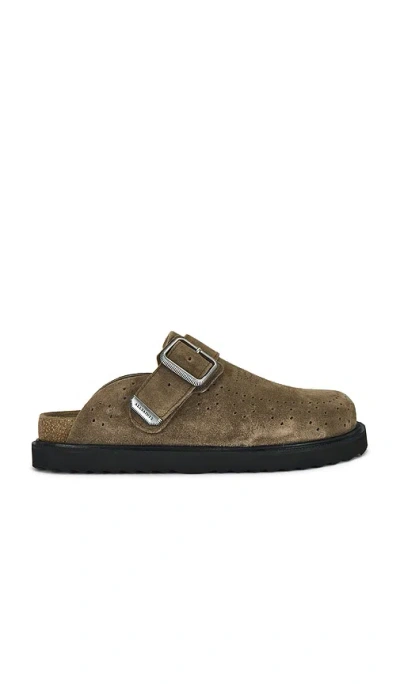 Allsaints Randal Mule In Stone Grey