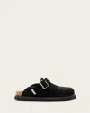 Allsaints Venus Shearling Mules In Black