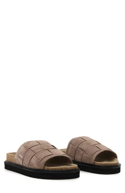 Allsaints Randal Woven Leather Sandals In Brown