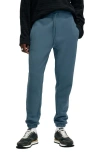 Allsaints Raven Cuffed Slim Fit Ramskull Sweatpants In Aero Blue