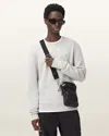 Allsaints Raven Crew Neck Ramskull Sweatshirt In White