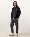 Allsaints Raven Cuffed Slim Fit Ramskull Sweatpants In Carter Grey