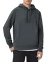 Allsaints Raven Logo Embroidered Drawstring Hoodie In Blue