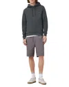 Allsaints Raven Pullover Ramskull Hoodie In Carter Grey