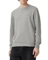 Allsaints Raven Crew Neck Ramskull Sweatshirt In Fossil Grey
