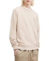 Allsaints Raven Slim Fit Crewneck Sweatshirt In Dust Taupe