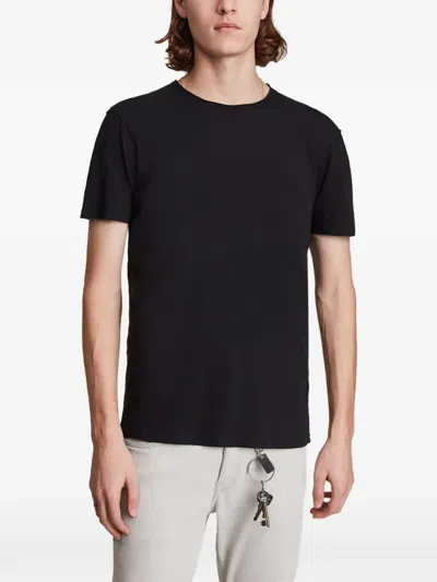 Allsaints Raw-cut T-shirt In Black