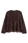 Allsaints Rebel Cashmere Crewneck Sweater In Burgundy