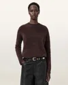 Allsaints Rebel Cashmere Sweater In Burgundy