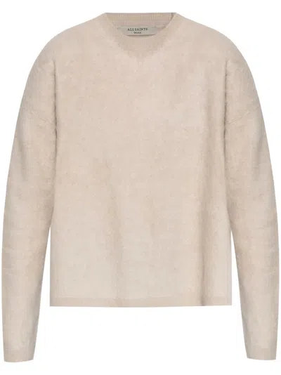Allsaints Rebel Jumper In Beige