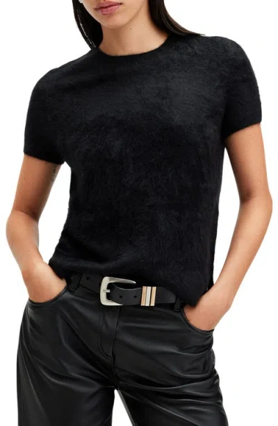 ALLSAINTS ALLSAINTS REBEL SHORT SLEEVE CASHMERE SWEATER