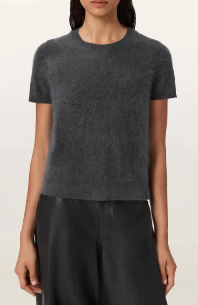 Allsaints Rebel Crew-neck Short-sleeve T-shirt In Gray
